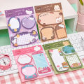 Kawaii Cartoon Strawberry Rabbit Bear Sticky Notes Memo Pad Cute Message N Times Sticky Office Stationery Supply Journal Planner.
