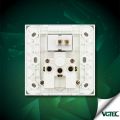 VGTEC - 3 Pin Round Socket  /AC Socket / 15A Socket  (Exclusive series). 