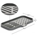 Silicone Kitchen Soap Tray, Sink Tray Drain Sponge Rack, Sink Storage.
