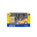 Alloy Forklift Children's Engineering Vehicle Toy Boy Pull Back Lift Car. 