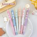Cute Kawaii Animals Press Pen Six Little Friends 0.5mm Black Ink Gel Pens School Office Supply Student Student Stationery. 