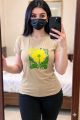 Comfortable for all day long super comfy cotton t-shirt for woman.