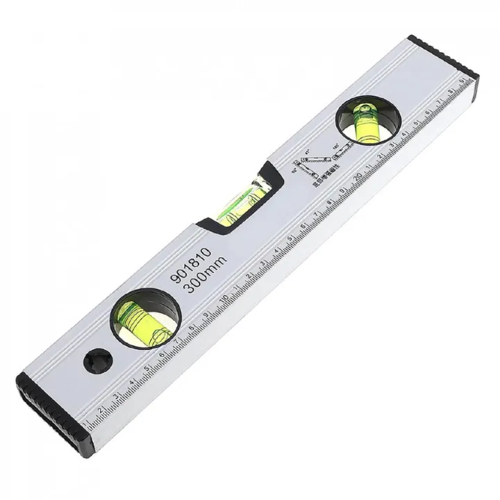 Carpenter 12 Inch 300mm Level Measuring Tools & Scale Meter 12 Inch Magnetic Carpenter Tools Sets Level Meter Measuring Scale Meter Magnetic Industrial Carpenter Ruler 