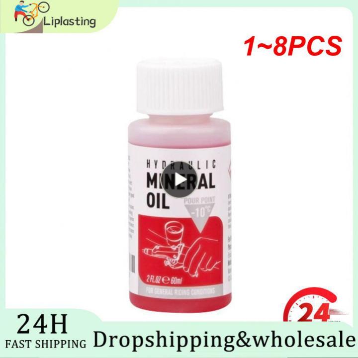 1~8PCS Bicycle Brake Mineral Oil 60ml Fluid Mountain Bike Hydraulic Mineral Oil Bicycle Disc Brake Fluid DOT 5.1 Bicycle Oil