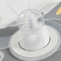 Aircraft Ceiling Fan Light Remote Control Children Boys Bedroom Fan Lamp Modern Blue Airplane LED Fan Ventilator Dimming Lights. 