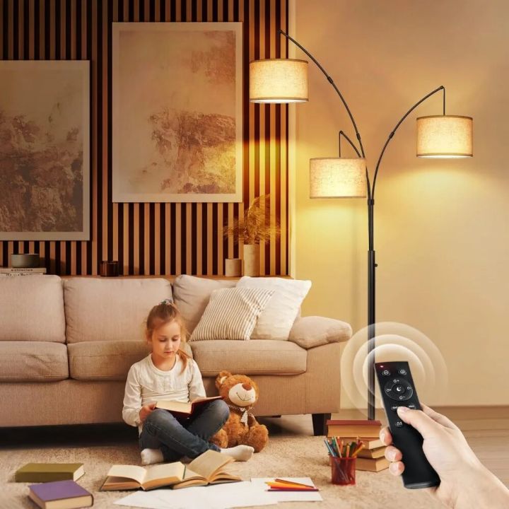 Floor%20Lamp,%20Dimmable%20Modern%20Black%203-light%20Arched%20High%20Floor%20Lamp,%20Bedroom,%20Office,%20Beige%20Lampshade,%20Floor%20Lamp%20-%20Image%206