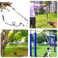 Outdoor Bungee Tug Toy Hanging Bungee for Aggressive Chewers Entertaining Gray. 