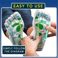 1 Pair Foot Massage Socks Acupressure Reflexology Socks Yoga Foot Massage Foot Point Diagram Acupoint Socks With Massage Sticks. 