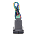 【Online】 2Pcs 12V Car Dual LED Light Bar Blue/Green On-Off Push Switch Button ABS Push Switch for Prado Light Button.