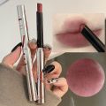CACE 6 Colors Retro Rose Lipstick Matte Moisturizing Waterproof Sexy Red Lip Tint Fog Lip Balm Slim Tube Lips Makeup Cosmetic.