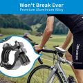 LINGYOU Metal Bike Phone Mount for iPhone 15 14 13 12 11 Pro Max SE2 7 8 XR Waterproof Case Cycling Bicycle Handlebars Holder.