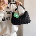 Fold Wrinkle Bag Good Quality Zipper Closure Women Shoulder Bags Pleated Bubbles Handbags for Women.