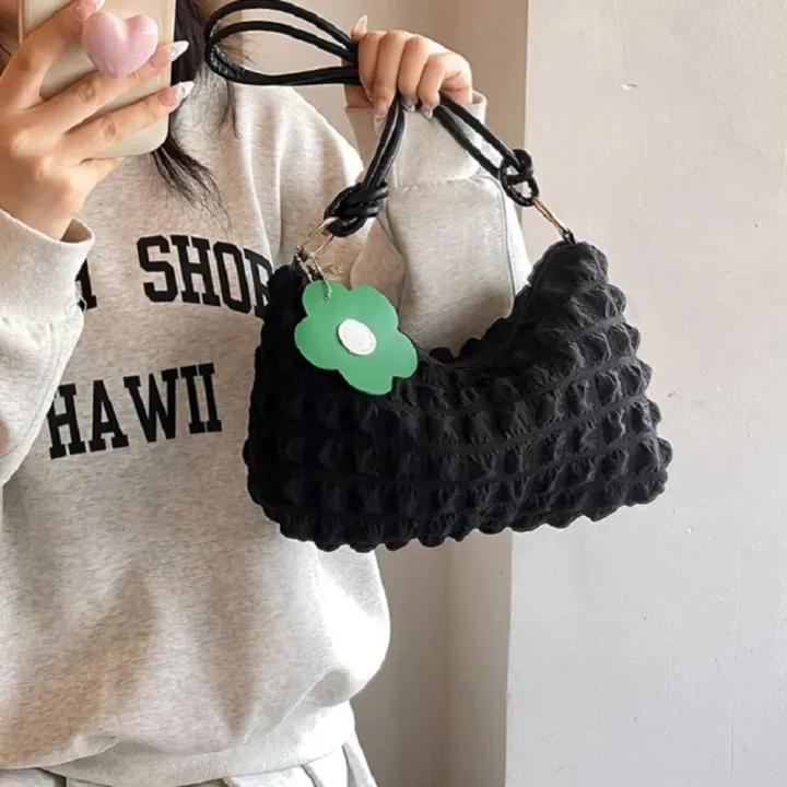 Fold%20Wrinkle%20Bag%20Good%20Quality%20Zipper%20Closure%20Women%20Shoulder%20Bags%20Pleated%20Bubbles%20Handbags%20for%20Women%20-%20Image%203
