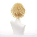 [Xi Xu] Saw Man Electric Cosplay Anime Wig Gold Reverse Curling Cos Short Hair. 