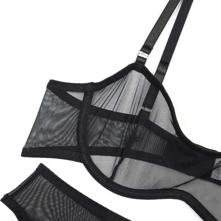 Ellolace%20Sensual%20Lingerie%20See%20Through%20Bra%20Kit%20Push%20Up%20Sheer%20Lace%20Intimate%20Soft%20Sets%20Garter%20Underwear%20Uncensored%20-%20Image%204