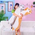 130cm Cute Soft Long Cat Pillow Plush Toys Stuffed Pause Office Nap Pillow Bed Sleep Pillow Home Decor Gift Doll for Kids Girl. 
