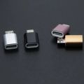 USB Type C Female To Micro USB Male Adapter Connector Type-C Micro USB Charger Adapter V8 Charging Data Transmission Converters. 