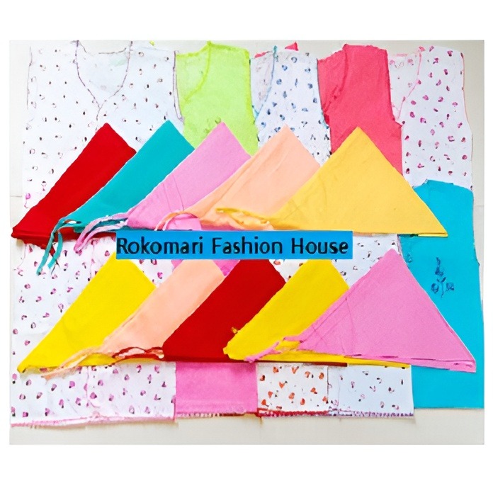 New Born Baby Nima 10 Pcs and Nappy 10 Pcs -Multicolor(0-5Months)