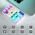 LEOBOG K21 Personalized RGB Dacklit Mechanical Keyboard With Three Modes And Hot-Swappable Keys..