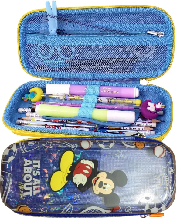 Qitong%20Micky%20Mouse%20blue%203D%20Pencil%20Case%20pencil%20Box%20with%20Compartments%20-%20Kids%20Large%20Capacity%20School%20Supply%20Organizer%20Students%20Stationery%20Box%20-%20Girls%20Boys%20Pen%20Pouch%20-%20Image%205