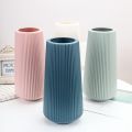 Nordic Style Plastic Vase Dried Flower Arrangement Pot Holder Home Office Decor Modern Flower Vase,Green. 