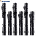 Portable High Power Led Flashlights Mini Edc Torch Pocket Pen Light Self Defense Lanterns AAA Battery Flashlight Camping Fishing. 