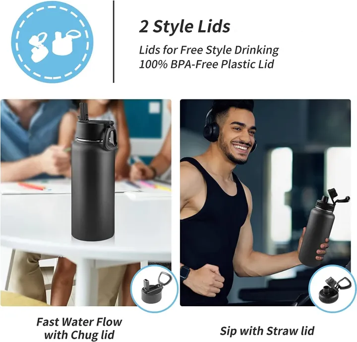32%20oz%201L%20Insulated%20Water%20Bottle%20with%20Straw%20Lid%20and%20Spout%20Lid,Stainless%20Steel%20Sports%20Water%20Bottle,Double%20Wall%20Vacuum%20ThermosBasketball%20-%20Image%203