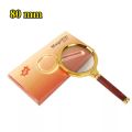 Magnifying Glass 10X 80mm Loupe Portable Magnifier for Jewelry Newspaper Reading Handheld Magnifier. 