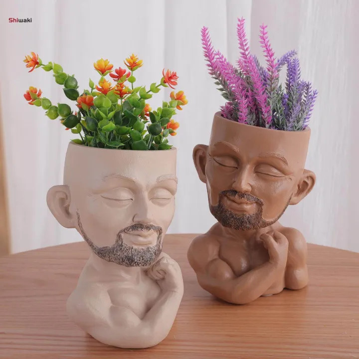 Pot%20Head%20Planter%20with%20Drainage%20Hole%20Craft%20Desktop%20Human%20Funny%20Face%20Flower%20Pot%20for%20Drawing%20Room%20Bedroom%20Indoor%20Cabinet%20Bookshelf%20-%20Image%203