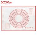 Large Size Silicone Kneading Pad Non-Stick Surface Rolling Dough Mat with Scale Kitchen Cooking Pastry Sheet Oven Liner Bakeware. 