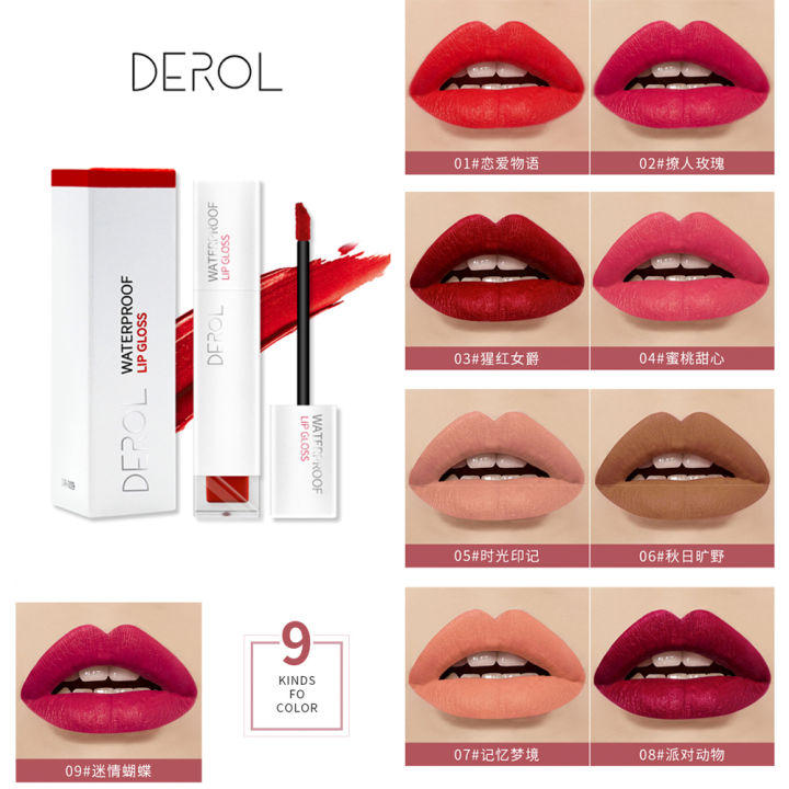 DR009%20-%20DEROL%20Matte%20Long-lasting%20Waterproof%20Liquid%20Lipstick%2009%20-%20Image%204