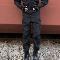 Black Security Training Suit Clothes Military Training Clothes Clothes Training Wear Work ClothesCSSet.