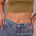E.B.belle Colorful Beads Flower Charm Y2K Jewelry Set Girls Ladies Summer Beach Accessories Belly Waist Chain Necklace Bracelets. 