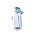 2 Liters Plastic Kettle Large Portable Travel Water Bottle with Straw Sports Fitness Cup High Value Cup Adult Universal.