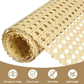 Woven Open Rattan Mesh PE Cane Webbing 17.5x40 Inch for DIY Home Decor Projects, Rattan Webbing Roll, Synthetic Material.