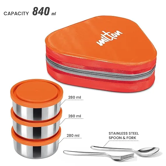 MILTON%20Triyum%20Stainless%20Steel%20Tiffin,%203%20Container,%20280%20ml%20Each,%20with%20Jacket,%20Spoon%20&%20Fork,%20Lunch%20Box%20%20Food%20Grade%20%20Odour%20Proof%20%20Light%20Weight%20-%20Image%202
