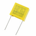 3Pcs- YELLOW BOX TYPE 0.33uF 275VAC Electric Power Polypropylene Metal Film Box Capacitor Axial Film Molded 0.33uF 275VAC Capacitors 2 Pin Leads Terminals Connections Leg. 