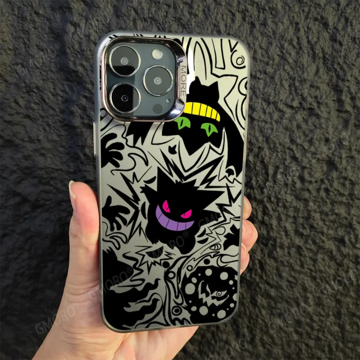 Tide%20brand%20Geng%20ghost%20dark%20wind%20phone%20case%20Apple%2015%20color%20silver%20case%20iphone13%20hard%20shell%2014%20pro%20case%2011%20pro%20-%20Image%202