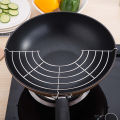 304 Stainless Steel Thick Line Semicircle Hanging Pan Frying Drain Line Rack Kitchen Insulation Pot Rack Steam Rack. 