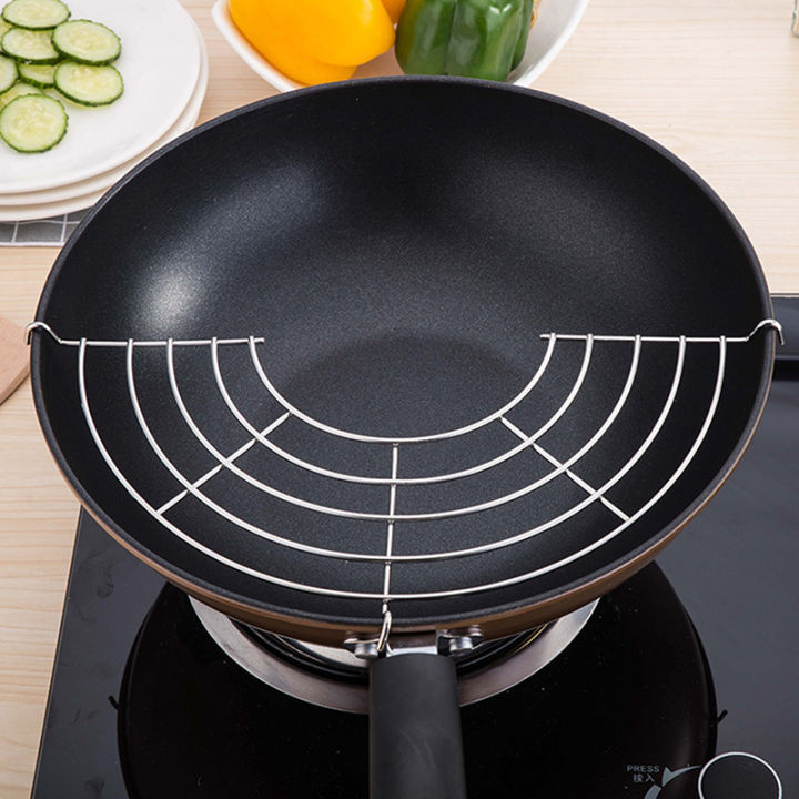 304%20Stainless%20Steel%20Thick%20Line%20Semicircle%20Hanging%20Pan%20Frying%20Drain%20Line%20Rack%20Kitchen%20Insulation%20Pot%20Rack%20Steam%20Rack%20-%20Image%206
