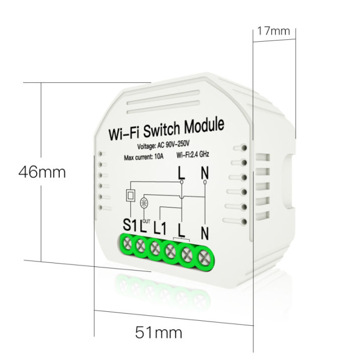 Smart%20WiFi%20Wireless%20Switch%20Smart%20Life/Tuya%20APP%201/2%20Way%2090-250V%20WiFi%20Switch%20Module%20With%20Rail%20bracket%20Work%20With%20Alexa%20Google%20Home%20-%20Image%204