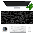 Desk Mat,Topographic Contour Extended Big Mouse Pad Computer Keyboard Mouse Mat with Non-Slip Base (31.5x11.8 In) D Durable Easy to Use. 