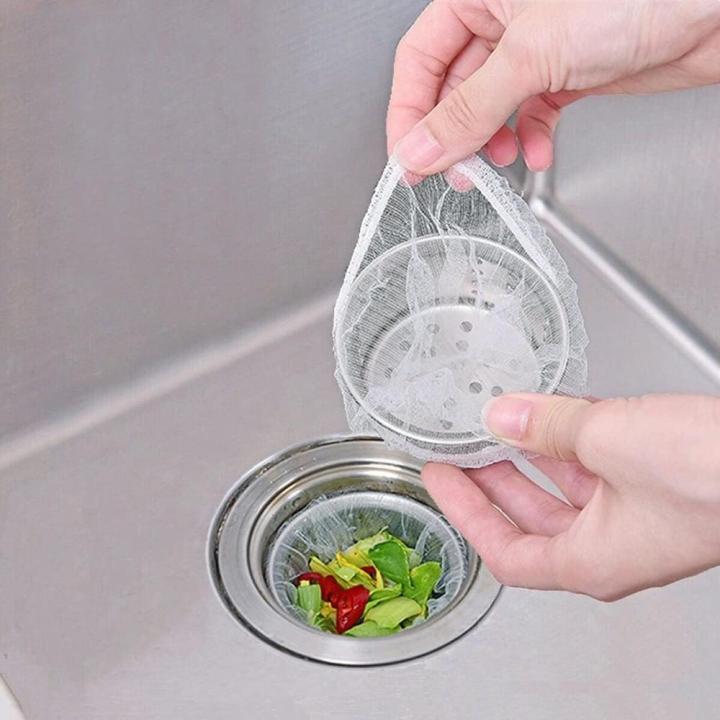 Kitchen Sink Filter Sewerage Kitchen Sink Garbage Separator Slag Anti-clogging Disposable Floor Drain Net Bag
