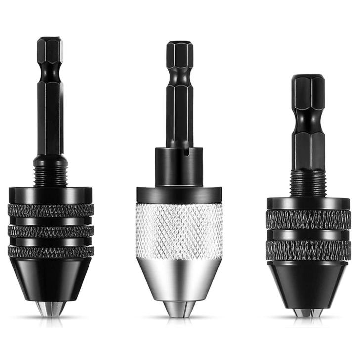 Pcs Keyless Drill Chuck 1/4 Inch Hex Shank Keyless Drill Chuck