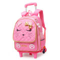 Children School Bag With Wheels School Backpack for Girls Students Backpack Rolling Trolley Bag kids Teenagers Travel Bags.
