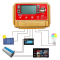 12/24V MPPT Solar Charge Controller Wifi Bluetooth Solar Panel Battery Smart Regulator 60A. 