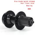New Aluminum Alloy 36H Spoke Bicycle Hub with Quick Release Disc Brake and Rear Flower Drum Bearing for Outdoor Cycling.