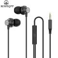 ROWEQPP 3.5mm In-ear Wire-controlled Earphone Copper Driver Hifi Subwoofer Music Headset Comfortable Sport Headphones. 