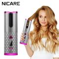 Automatic Hair Curler Cordless USB Rechargeable Ceramic Curling Iron Temperature Adjustable Portable Hair Styling Tools. 