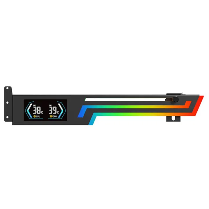 Trilon Display Graphics Z-X6 Temperature Display Graphics Card Bracket 5V 3PIN ARGB AURA SYNC ...